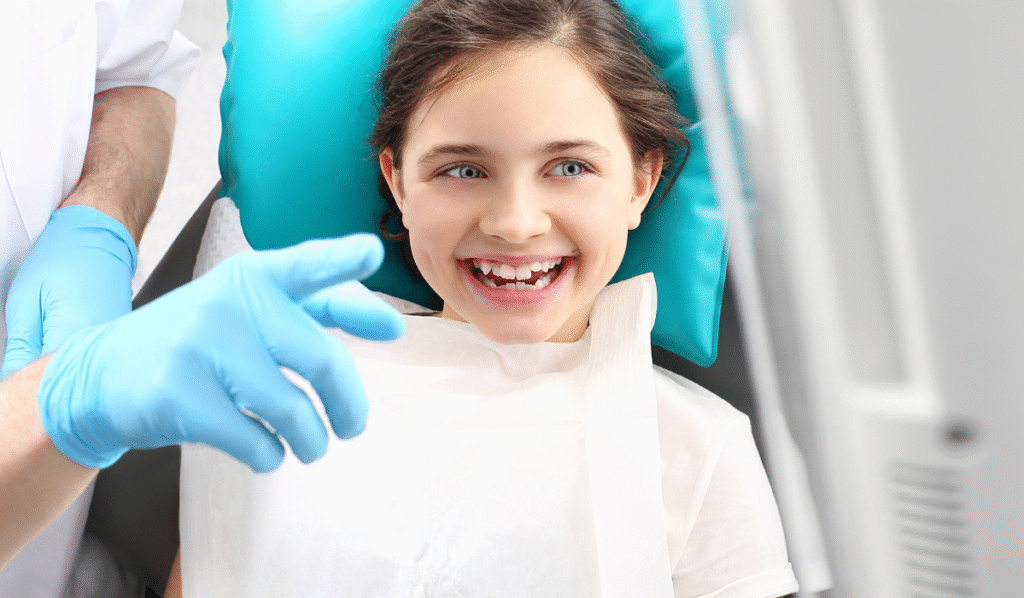 Children's dentistry dental sealant application at College Street Dentistry